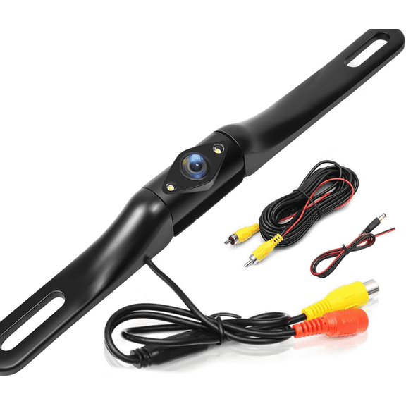 Backup Camera for Car, 170    Wide View Angel License Plate Back up Camera Night Vision Vehicle Reverse Rear View Camera for Cars Trucks Pickup SUVs RVs