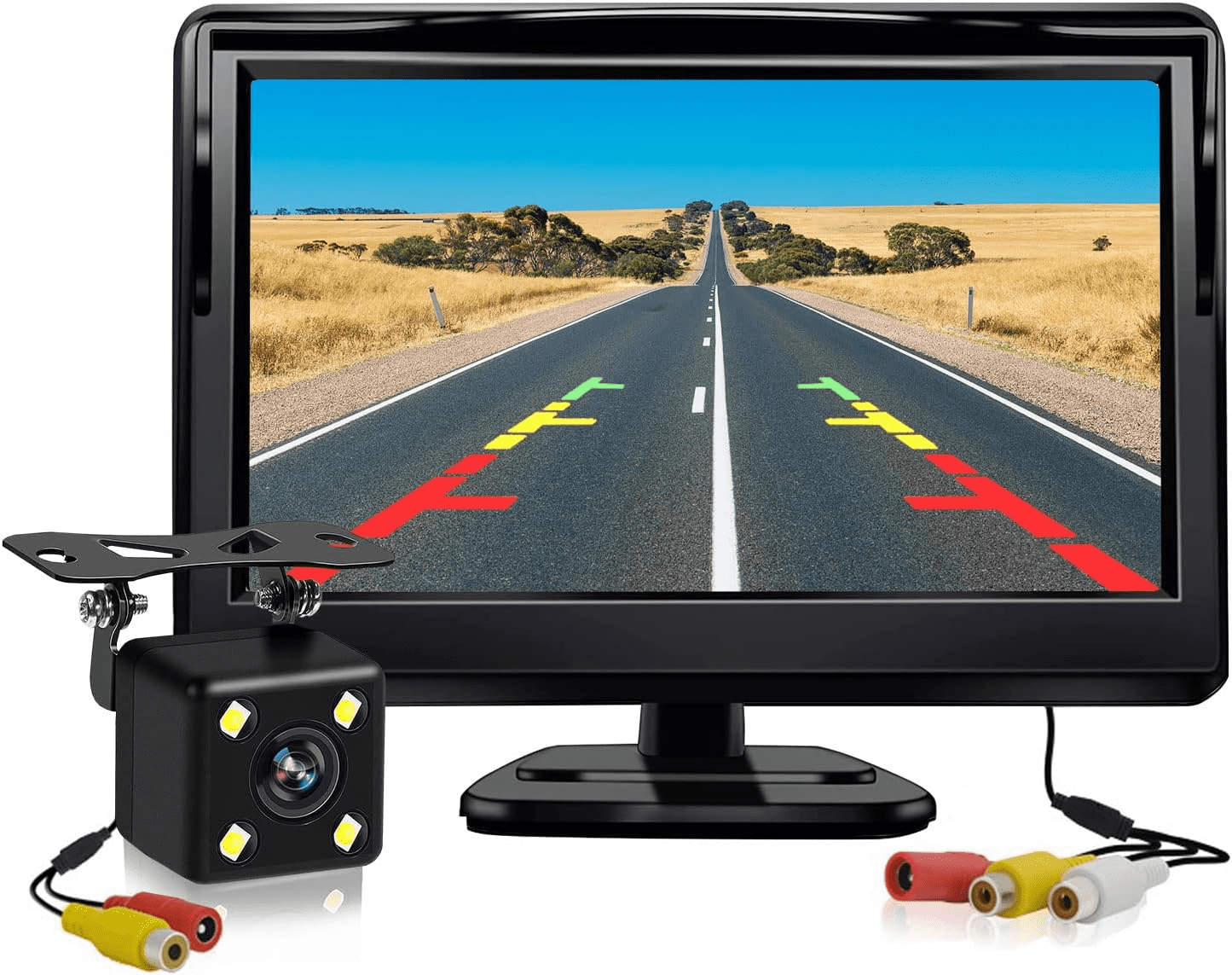 Backup Camera, Car Rear View Reverse Camera with 5in Monitor HD Night ...