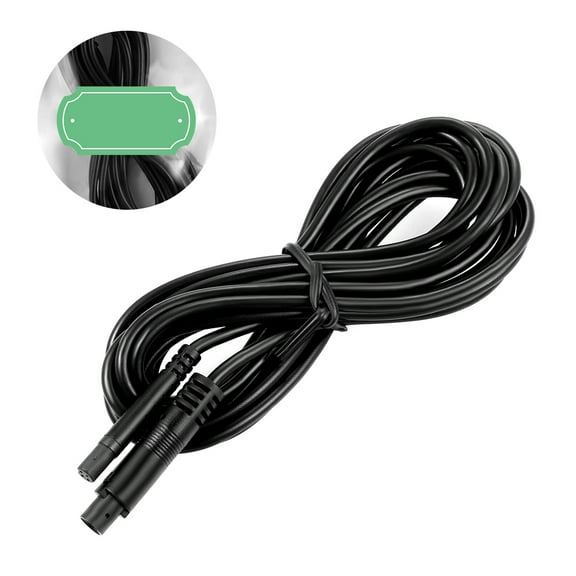 TOYMYTOY Backup Camera Wire Black 4 Pin Aviation Extension Cord for Car Rearview