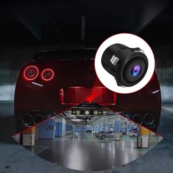 Backup Camera, Mini Camera, Front View Reversing Rear View Camera, 170掳 Wide Angle, IP67 Waterproof, Ultra Clear Night Vision, Suitable for 12V Trucks, Cars and Travel Trailers
