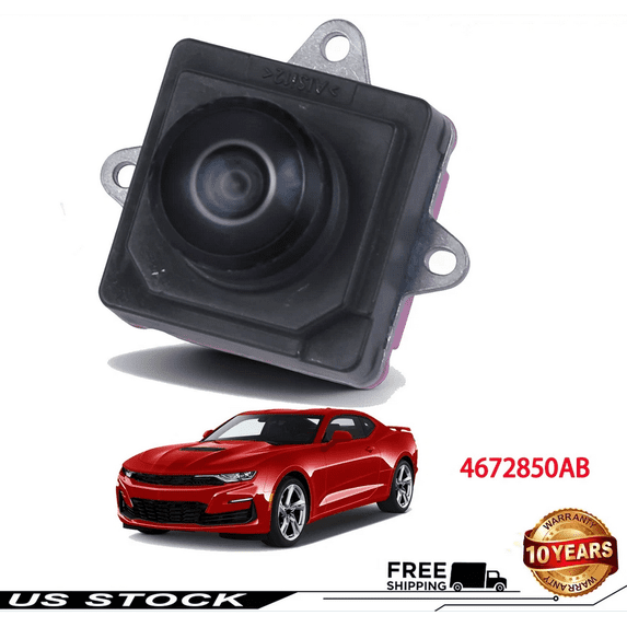 Backup Camera Rear View Reverse Camera Fit for RAM 1500 2021-2022, for Chevrolet Camaro 2016-2024 Replacement 4672850AB