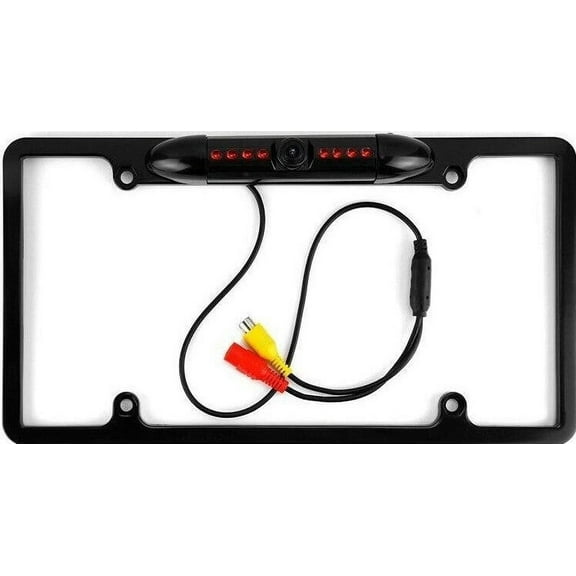 Backup Camera Rearview License Plate Waterproof for Kenwood DDX-5706S DDX5706S Black