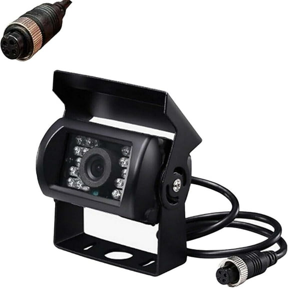 Backup Camera, Reversing Camera, Waterproof Night Vision Wide View Angle Rear View Camera with RCA Connector for Truck Trailer Bus Van