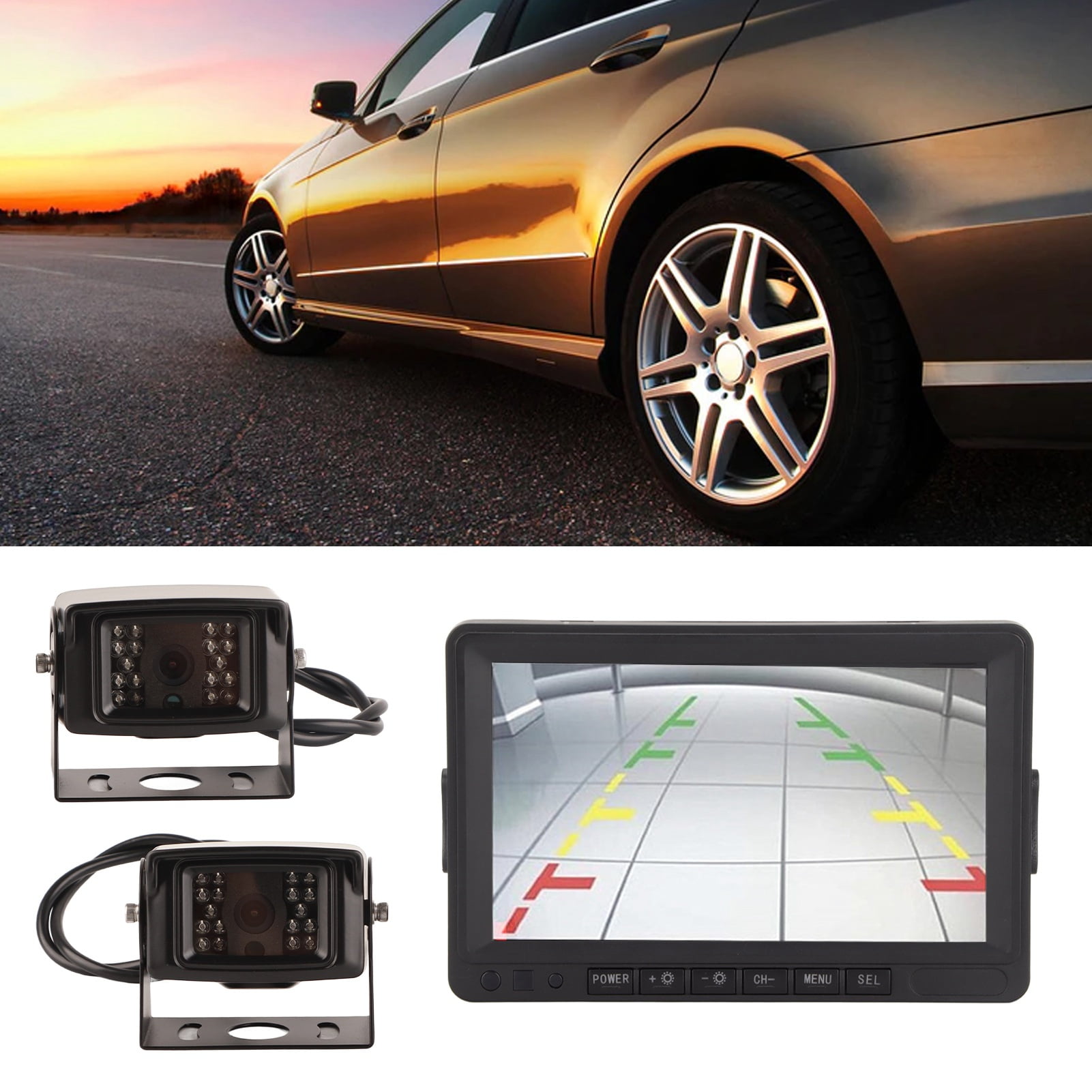 Backup Camera System, Digital Rear View Camera Monitor System IP69