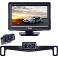 thumbnail image 1 of Backup Camera System with License Plate Backup Reverse Camera, Easy Installation, Plug & Play, DIY Guide Lines, 150° Wide Angle, Night Vision, IP69K Waterproof, Optional Dual Bracket K4302, 1 of 4
