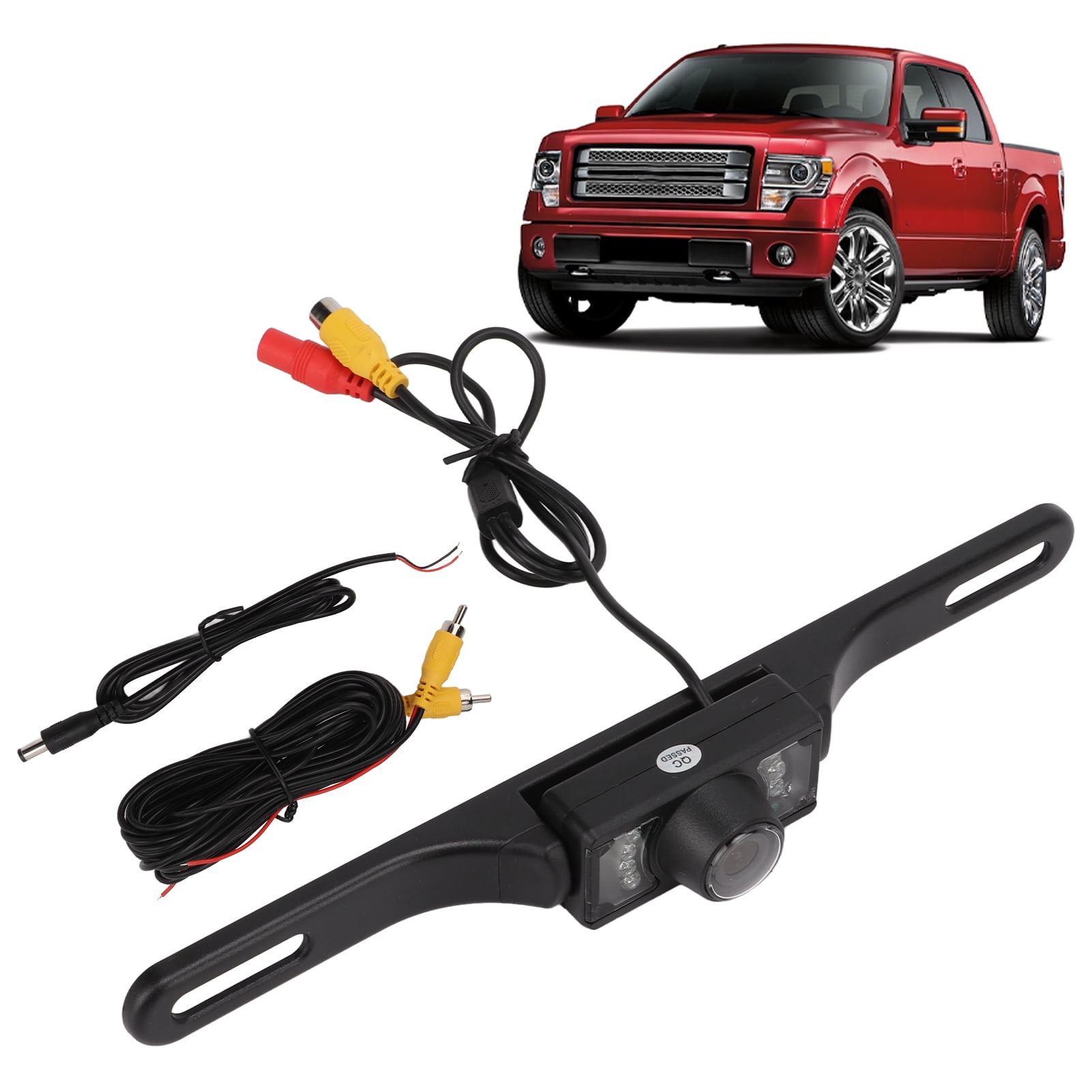 Backup Camera, Universal Parking Camera LED Light Lens Infrared For 12V Cars SUVs Trucks RVs