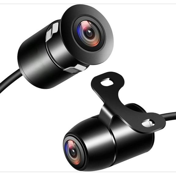 Backup/Front/Side View Camera: No Distortion Effect Starlight Night Vision HD Metal Flush or Surface Mount 720P AHD and TVI Reverse Rear View Backup Camera for Cars Pickup Trucks SUVs RVs Vans