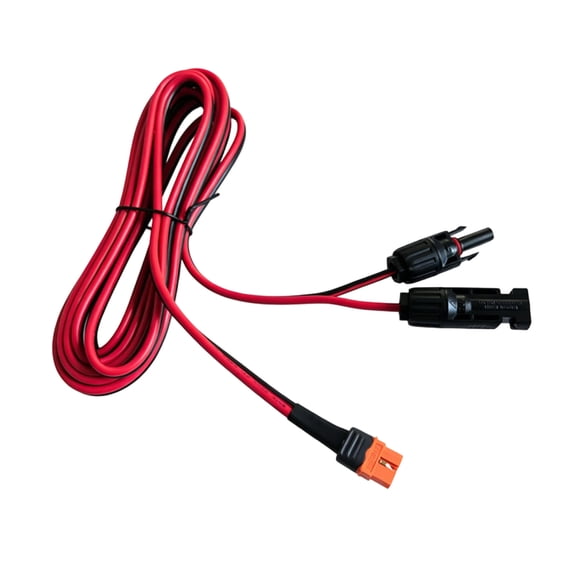 Backup Power Solar Charging Cable XT60i Female Connector 10 AWG PVC Adapter Line for Portable Stations, Panel Use
