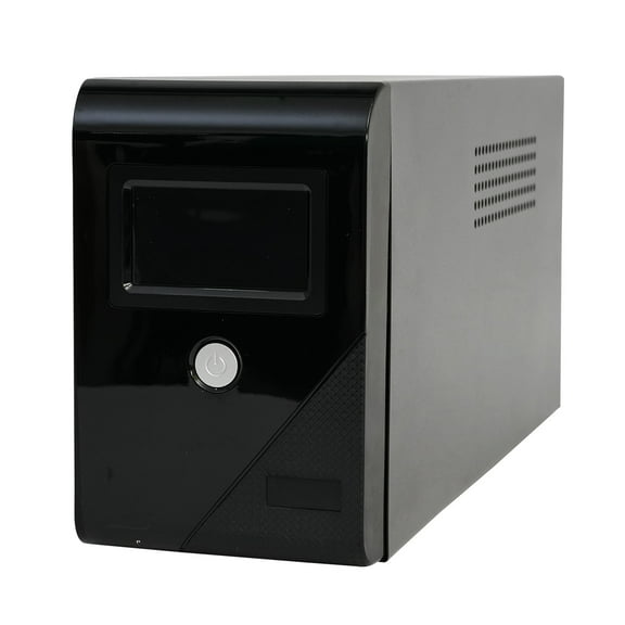 Backup UPS Power Supply 1000VA 600W Battery Backup Power with 3 Outlets and LCD Display, Suitable for Home and Office