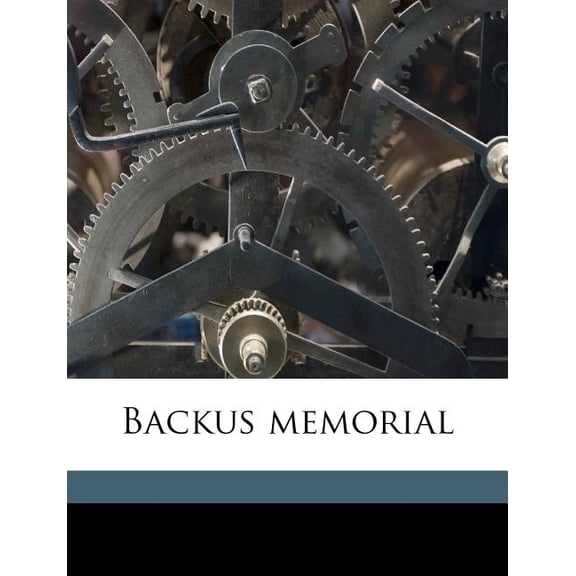 Backus Memorial (Paperback)