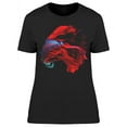 thumbnail image 1 of Backview Tail Siam Betta T-Shirt Women -Image by Shutterstock, Female XX-Large, 1 of 2