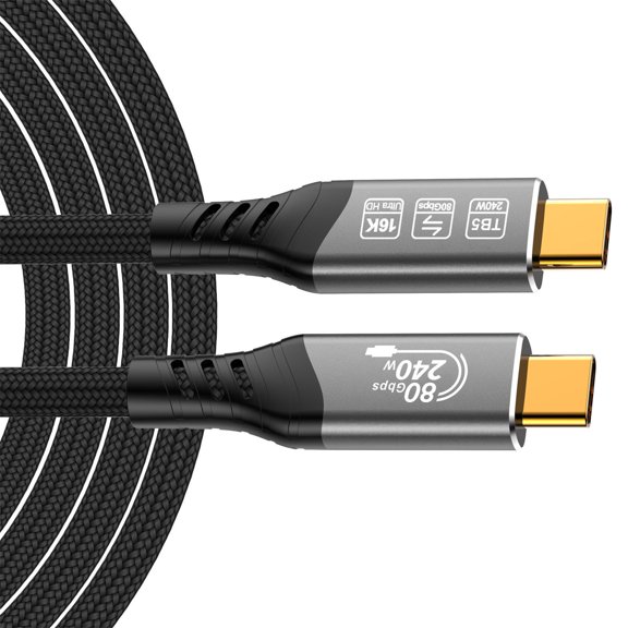 Backward Compatible 5 USB 4 Cable Supporting 4 3 Devices 240WPD Fast Charging and Highly Speed Data