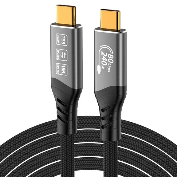 Backward Compatible 5 USB 4 Cable Supporting 4 3 Devices 240WPD Fast Charging and Highly Speed Data