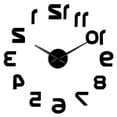 thumbnail image 1 of Backwards DIY Large Wall Clock Modern Design Reverse Numbers Frameless Wall Watch Luxury Mirror Effect Big Needle Reverse Clock(Black,37inch), 1 of 6