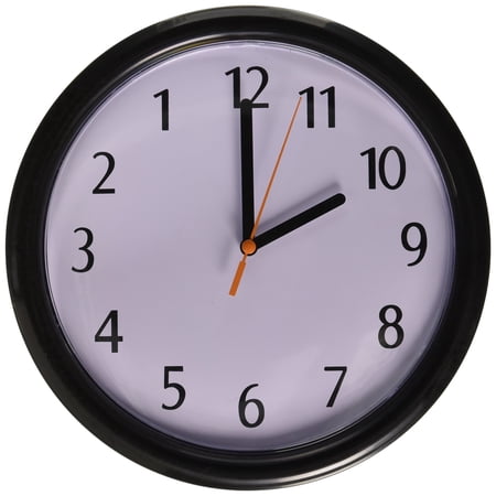 Rhode Island Novelty Backwards Decorative Clock, 9 Inch Reverse Wall Clock for Alice in Wonderland Parties