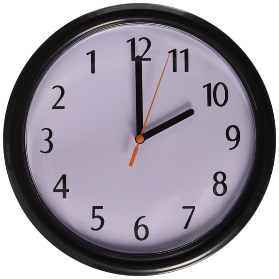 9" Backwards Decorative Clock
