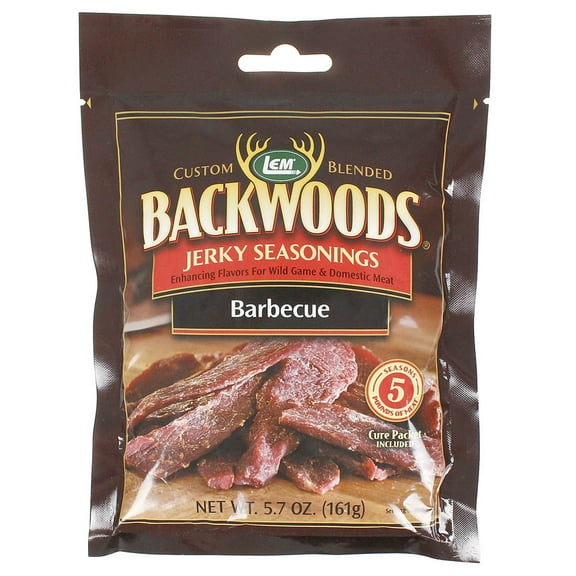 Backwoods Barbecue Jerky Seasoning Cure Packet Makes 5 Lbs of Meat 5.7 Oz 9021