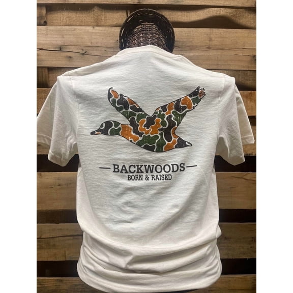 Backwoods Born Raised Camo Duck Unisex T-Shirt