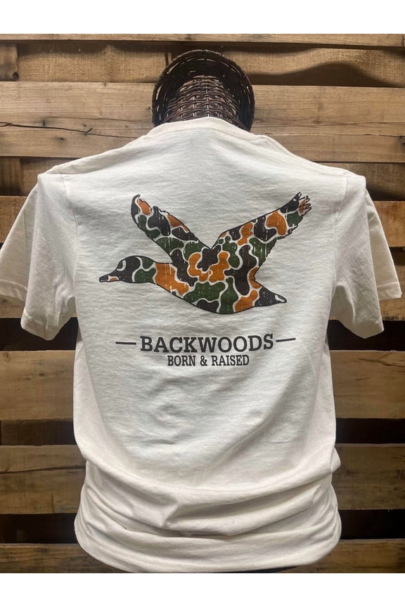 Backwoods Born Raised Camo Duck Unisex T-Shirt