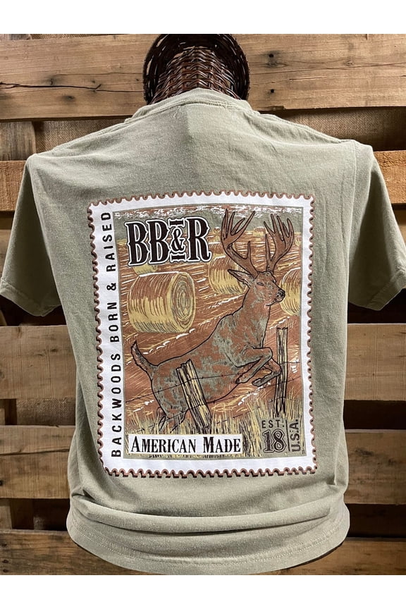 Backwoods Born Raised Deer Jumping Unisex T-Shirt