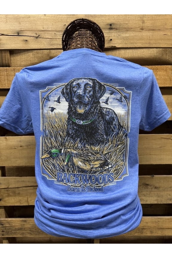 Backwoods Born & Raised Lab Dog Soft Style T-Shirt