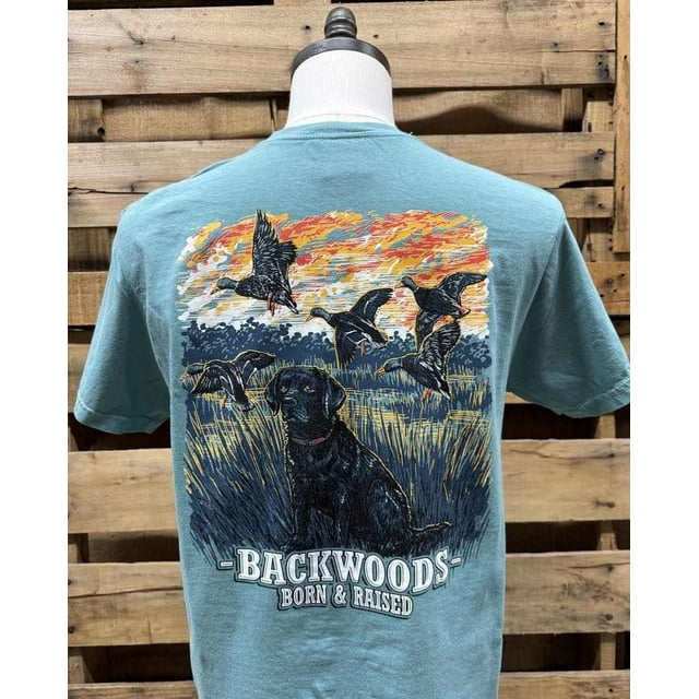 Backwoods Born Raised Sunset Lab Unisex T-Shirt