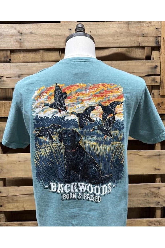 Backwoods Born Raised Sunset Lab Unisex T-Shirt