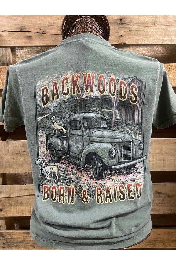 Backwoods Born Raised Truck Barn Unisex T-Shirt