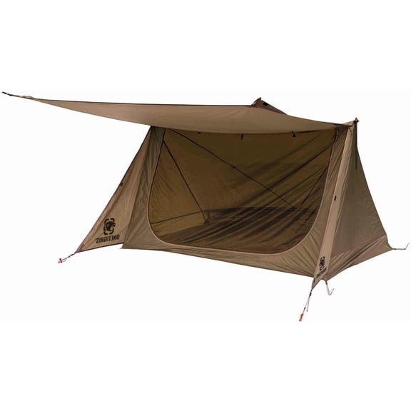 Backwoods Bungalow Bushcraft Shelter 2.0, Ultralight Backpacking Tent with with Porch for Camping Hiking Backpacking Motorcycle Kayak Bushcrafters