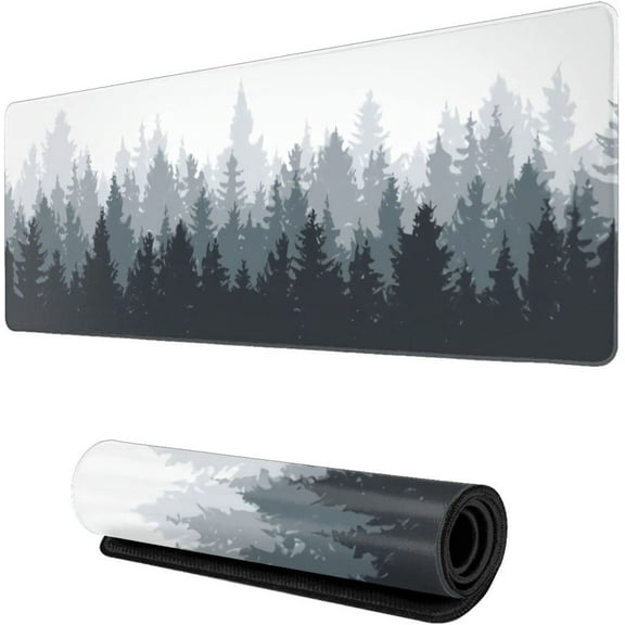 Backwoods Large Mouse Pads Gaming Square Long Novelty Big Computer Gaming Mat for Retouching 3D Pattern Hard Thick Extended XXL with Design Non-Slip Rubber Base Full Desk Mousepad Waterproof 80X30