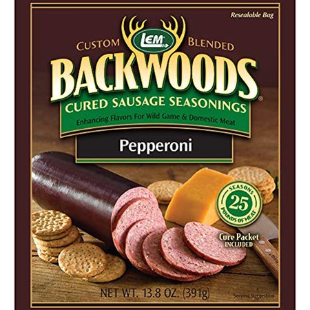 LEM Backwoods Cured Sausage Seasoning with Cure Packet Pepperoni