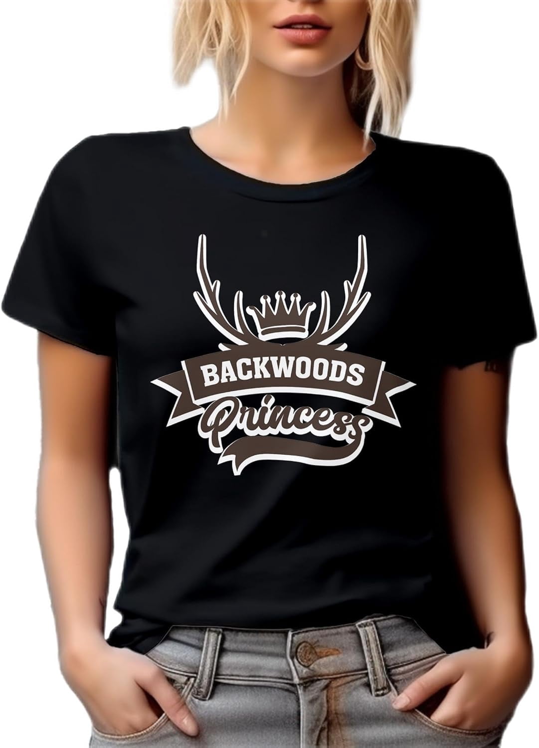 Backwoods Princess. Cute Southerner Graphic Tshirt for Country Girl ...