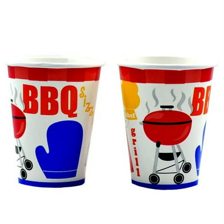 Backyard BBQ 9oz Paper Cups (8ct)