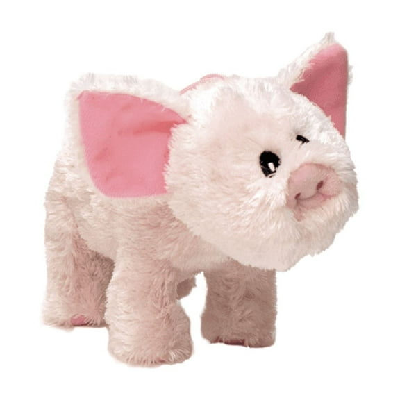 Steel Dog USA Plush Barnyard Pig Dog Toy with Surprise Tennis Ball, Squeaker and Crinkles