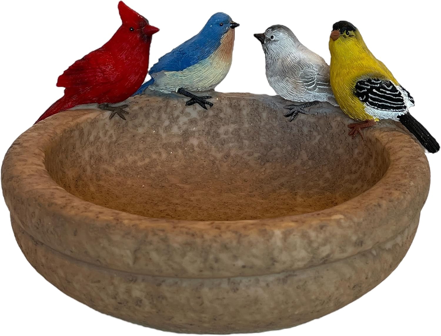 Backyard Birds 2-in-1 Bird Feeder and Bird Bath, Resin Bird Bath for ...