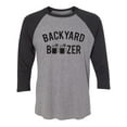thumbnail image 1 of Backyard Boozer Unisex 3/4 Sleeve Baseball Raglan Tee, 1 of 2