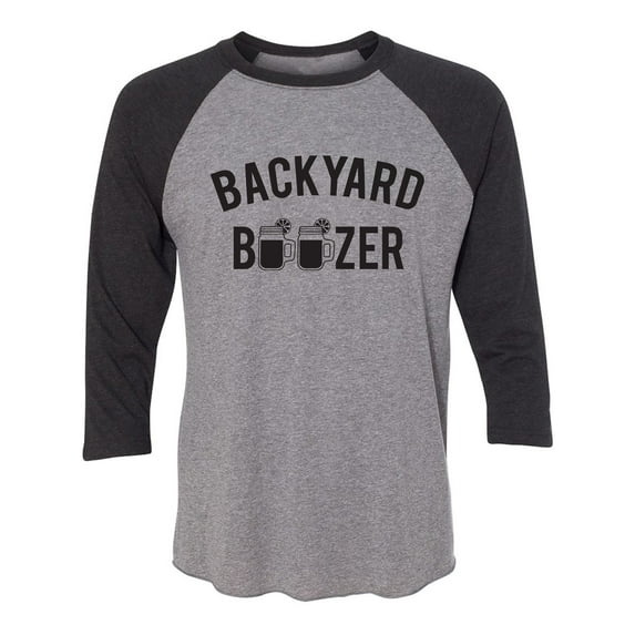 Backyard Boozer Unisex 3/4 Sleeve Baseball Raglan Tee