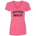 thumbnail image 1 of Backyard Boozer Womens V-Neck T-Shirt, 1 of 2