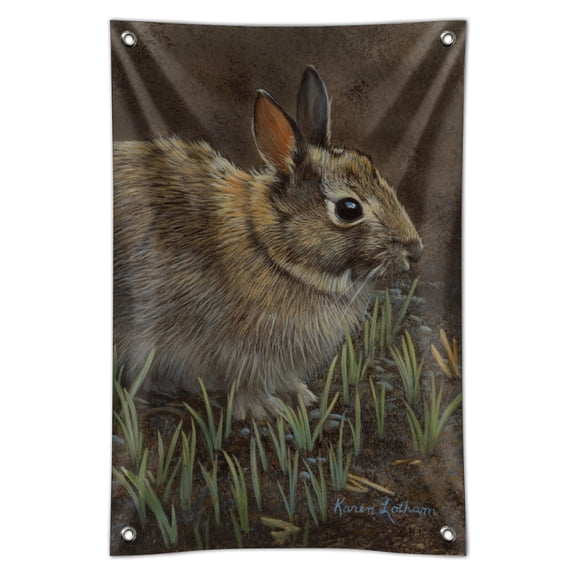 Backyard Bunny Rabbit Hare Home Business Office Sign