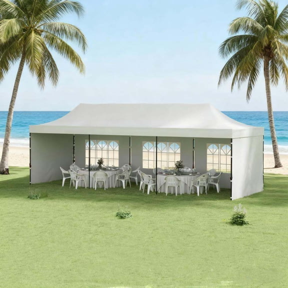 Backyard Canopies Pop Up Canopy Tent with Carry Bag and Sand Bags for Parties,Portable Canopies