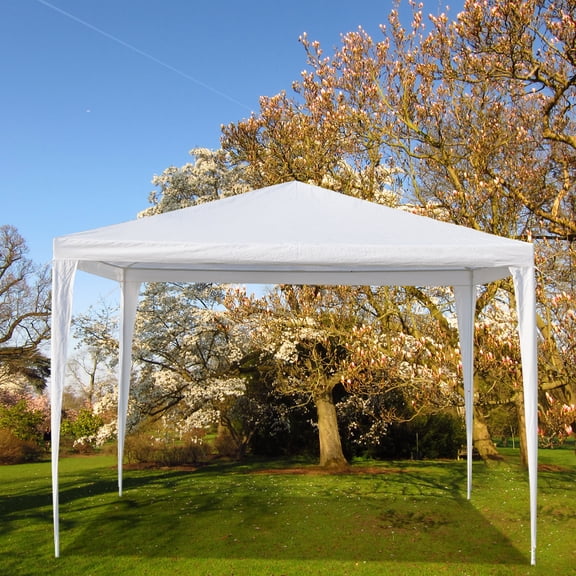 Backyard Canopy Tents for Outside, SEGMART 10' x 10' Canopy Tent forOutdoor Party Wedding, Outdoor Canopy Tent, Heavy Duty Gazebo BBQ Pavilion Canopy Tent, White, S679