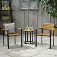 thumbnail image 1 of Backyard Dining Chairs - , And Black, Wood, Modern Stylish Patio + For, 1 of 6