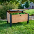 thumbnail image 1 of Backyard Discovery Aggie 4x2' Cedar Wood Cold Frame Mini Greenhouse, Polycarbonate Lid, 1 of 12
