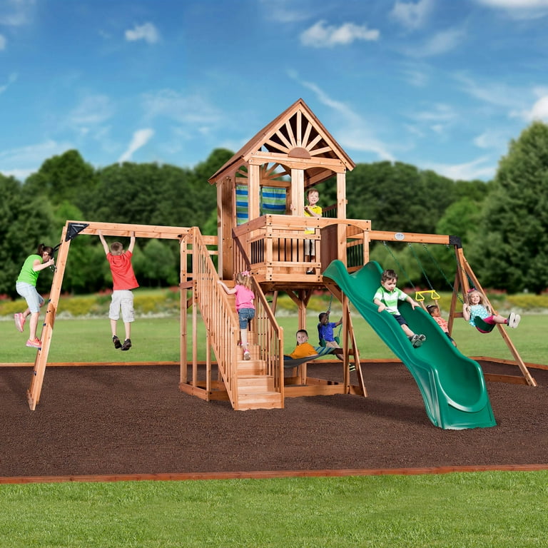 Oakmont all cedar swing set 2025