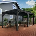 thumbnail image 1 of Backyard Discovery Stonebridge 20' x 9.5' Galvanized Steel Gazebo, Steel Roof, PowerPort, 1 of 14