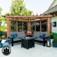 thumbnail image 1 of Backyard Discovery Tuscany Cabana Pergola with Conversation Seating (Bamboo/Slate), 1 of 9