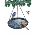 thumbnail image 1 of Backyard Essentials Bird Bath Hanging Birdbath Blue Bluebird for Bird Feeders, 1 of 9