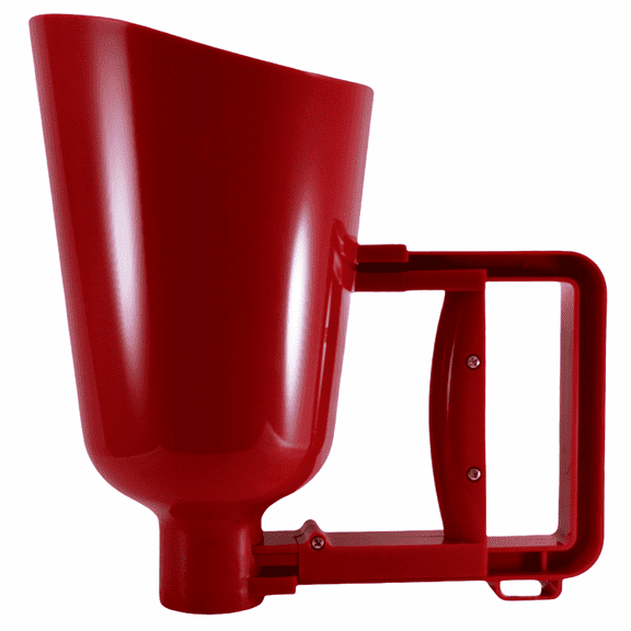 Backyard Essentials Bird Seed Scoop for Bird Feeders Red Plastic Quick Release, 4 Cup
