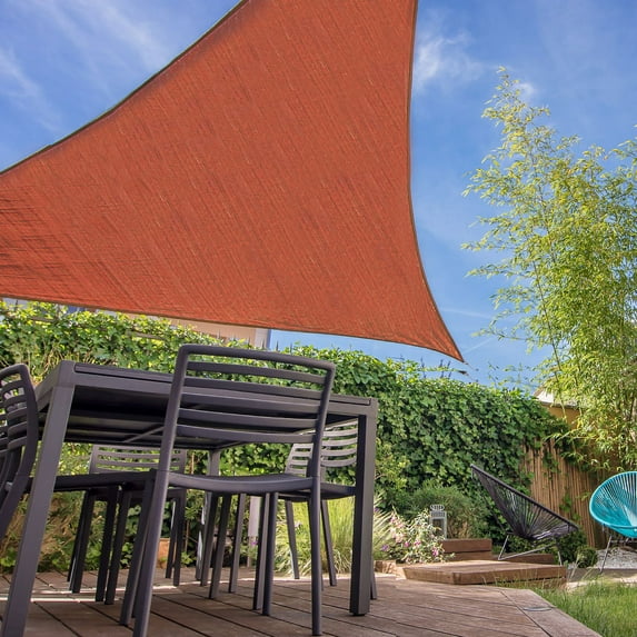 Backyard Expressions 10' x 10' x 10' Sun Shade Sail for Patio Available in a Variety of Colors