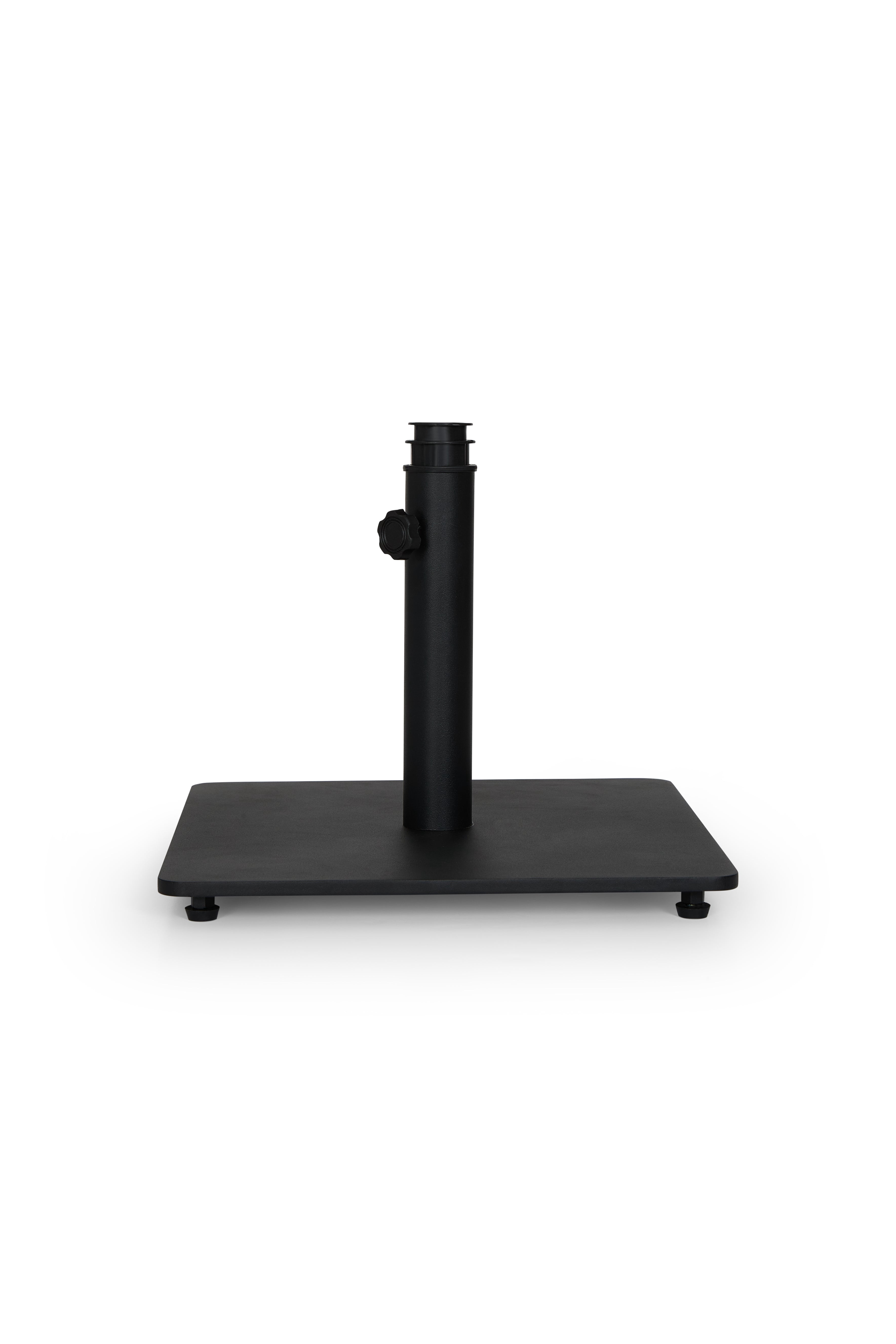 Backyard Expressions 25 lb Steel Patio Umbrella Base Stand, Black